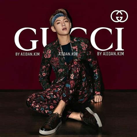 gucci jacket worn by bts|kim taehyung Gucci model.